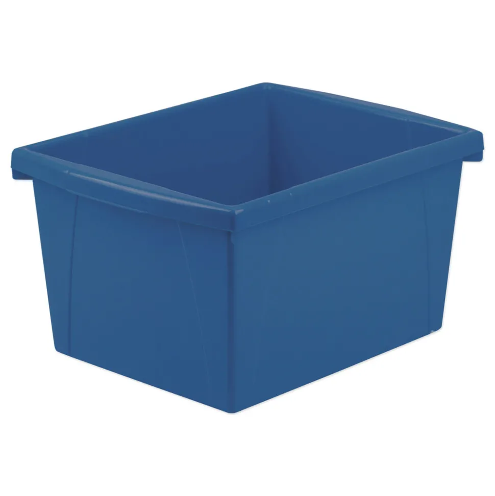 Storex 4 Gallon 10 in. x 12.63 in. x 7.75 in. Storage Bins - Randomly Assorted Colors
