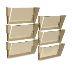 Storex 16 in. x 4 in. x 7 in. Legal Size Wall File - Smoke