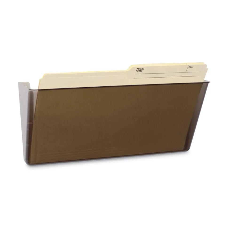 Storex 16 in. x 4 in. x 7 in. Legal Size Wall File - Smoke