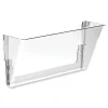 Storex 13 in. x 4 in. x 7 in. Letter Size Wall File - Clear