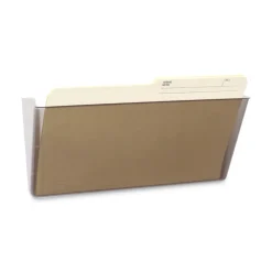 Storex 13 in. x 4 in. x 7 in. Letter Size Wall File - Clear