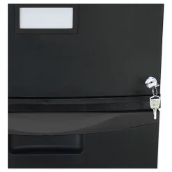 Storex 1 Legal/letter-Size File Drawer 14.75 in. x 18.25 in. x 12.75 in. Single-Drawer Mobile Filing Cabinet - Black