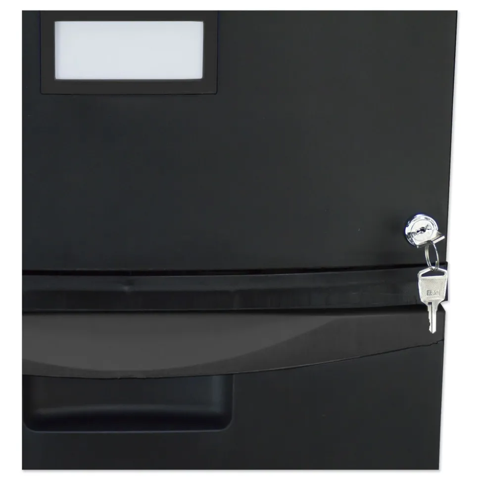 Storex 1 Legal/letter-Size File Drawer 14.75 in. x 18.25 in. x 12.75 in. Single-Drawer Mobile Filing Cabinet - Black