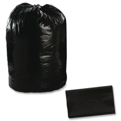 Stout by Envision 38 in. x 60 in. 1.5 mil. 60 Gallon Total Recycled Content Plastic Trash Bags - Brown/ Black (100/Carton)