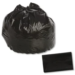 Stout by Envision 33 in. x 40 in. 1.3 mil. 33 Gallon Total Recycled Content Plastic Trash Bags - Brown/ Black (100/Carton)