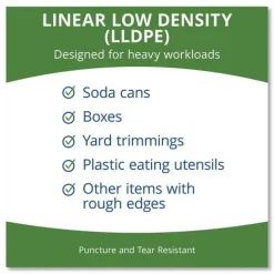 Stout by Envision 33 in. x 40 in. 1.3 mil. 33 Gallon Total Recycled Content Plastic Trash Bags - Brown/ Black (100/Carton)