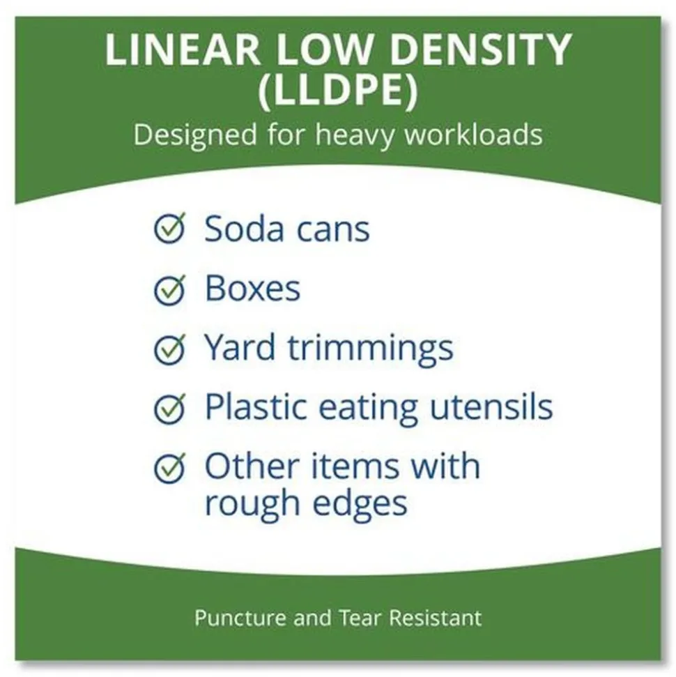 Stout by Envision 33 in. x 40 in. 1.3 mil. 33 Gallon Total Recycled Content Plastic Trash Bags - Brown/ Black (100/Carton)