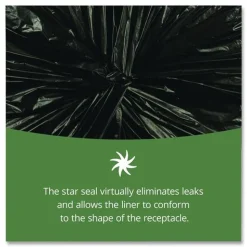 Stout by Envision 33 in. x 40 in. 1.3 mil. 33 Gallon Total Recycled Content Plastic Trash Bags - Brown/ Black (100/Carton)