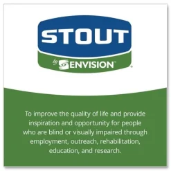 Stout by Envision 33 in. x 40 in. 1.3 mil. 33 Gallon Total Recycled Content Plastic Trash Bags - Brown/ Black (100/Carton)