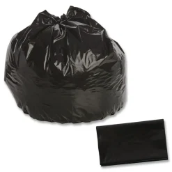 Stout by Envision 30 in. x 39 in. 1.3 mil. 30 Gallon Total Recycled Content Plastic Trash Bags - Brown/ Black (100/Carton)