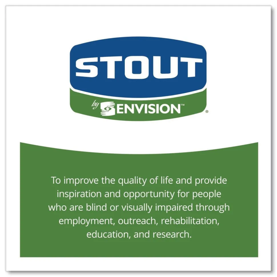 Stout by Envision 30 in. x 39 in. 1.3 mil. 30 Gallon Total Recycled Content Plastic Trash Bags - Brown/ Black (100/Carton)
