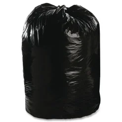 Stout by Envision 50 in. x 51 in. 65-Gallon 1.5 mil. Total Recycled Content Plastic Trash Bags - Black/Brown (100/Carton)