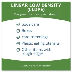 Stout by Envision 33 in. x 45 in. 2 mil. 35 Gallon Insect-Repellent Trash Bags - Black (80/Box)