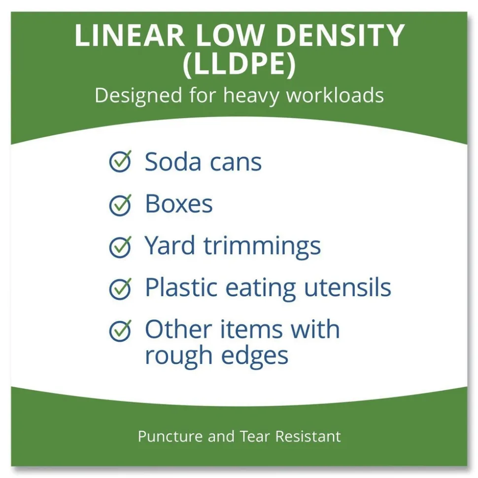 Stout by Envision 33 in. x 45 in. 2 mil. 35 Gallon Insect-Repellent Trash Bags - Black (80/Box)