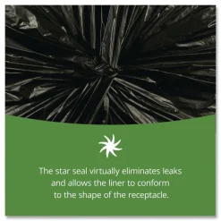 Stout by Envision 33 in. x 45 in. 2 mil. 35 Gallon Insect-Repellent Trash Bags - Black (80/Box)