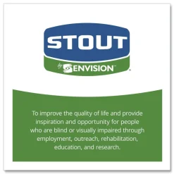 Stout by Envision 33 in. x 45 in. 2 mil. 35 Gallon Insect-Repellent Trash Bags - Black (80/Box)