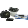 Stout by Envision 24 in. x 24 in. 1 mil. 10 Gallon Total Recycled Content Plastic Trash Bags - Brown/ Black (250/Carton)