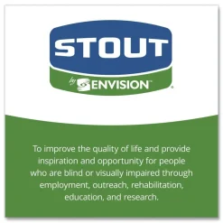 Stout by Envision 24 in. x 24 in. 1 mil. 10 Gallon Total Recycled Content Plastic Trash Bags - Brown/ Black (250/Carton)