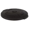 Suncast Commercial Utility Trash Can Lid for 32 gal Trash Can, 22.22-in Diameter x 3-in, Black
