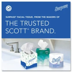 Surpass 2-Ply Pop-Up Box Facial Tissue for Business - White (110/Box, 36 Boxes/Carton)