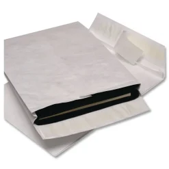 Survivor 12 in. x 16 in. No. 15-1/2 Heavyweight 18 lbs. Tyvek Open End Expansion Mailers - White (100/Carton)