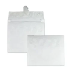 Survivor 10 in. x 15 in. No. 15 Lightweight 14 lbs. Tyvek Open End Expansion Mailers - White (100/Carton)