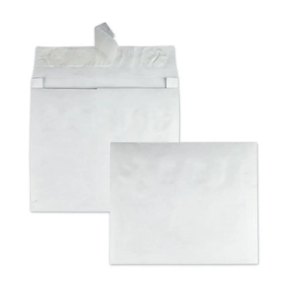 Survivor 10 in. x 15 in. No. 15 Lightweight 14 lbs. Tyvek Open End Expansion Mailers - White (100/Carton)