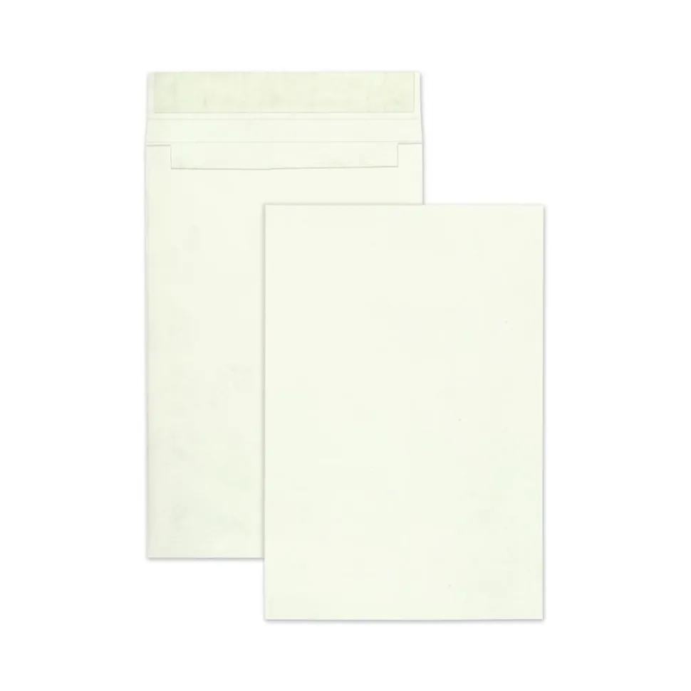 Survivor 12 in. x 16 in. No. 15-1/2 Lightweight 14 lbs. Tyvek Open End Expansion Mailers - White (100/Carton)