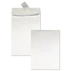 Survivor 12 in. x 16 in. No. 15-1/2 Lightweight 14 lbs. Tyvek Open End Expansion Mailers - White (100/Carton)
