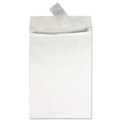 Survivor 12 in. x 16 in. No. 15-1/2 Lightweight 14 lbs. Tyvek Open End Expansion Mailers - White (100/Carton)