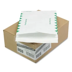 Survivor 10 in. x 13 in. No. 13-1/2 Lightweight 14 lbs. Tyvek Open End First Class Expansion Mailers - White (100/Carton)