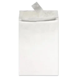 Survivor Tyvek 12 x 16 18 lb. Heavyweight Square Flap Open End Expansion Mailers - White (100/Carton)
