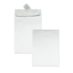 Survivor Tyvek 10 x 13 18 lb. Heavyweight Square Flap Open End Expansion Mailers - White (100/Carton)