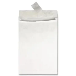 Survivor Tyvek 10 x 13 18 lb. Heavyweight Square Flap Open End Expansion Mailers - White (100/Carton)