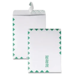 Survivor Tyvek First Class 10 x 13 18 lb. Heavy Square Flap Open End Expansion Mailers - White (100/Carton)