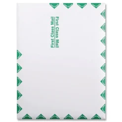 Survivor Tyvek First Class 10 x 13 18 lb. Heavy Square Flap Open End Expansion Mailers - White (100/Carton)