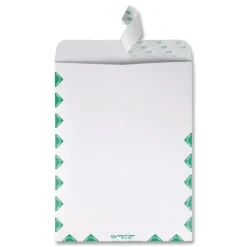 Survivor Tyvek First Class 10 x 13 18 lb. Heavy Square Flap Open End Expansion Mailers - White (100/Carton)