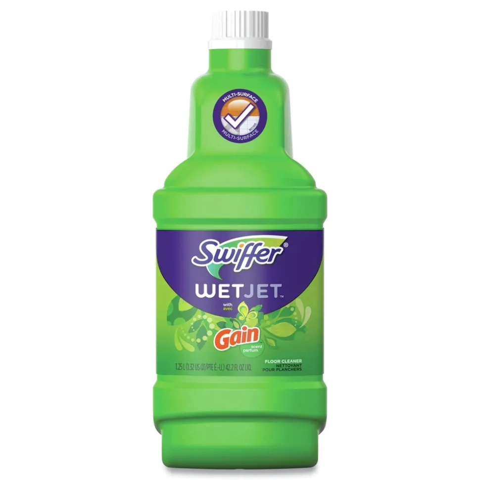 Swiffer 77809 1.25 L Bottle Original Scent WetJet System Cleaning Solution Refill (4/Carton)