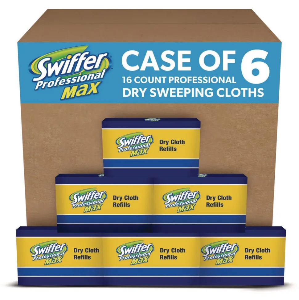 Swiffer 17 7/8 X 10 Refill Cloths - White (16/Box, 6 Boxes/Carton)