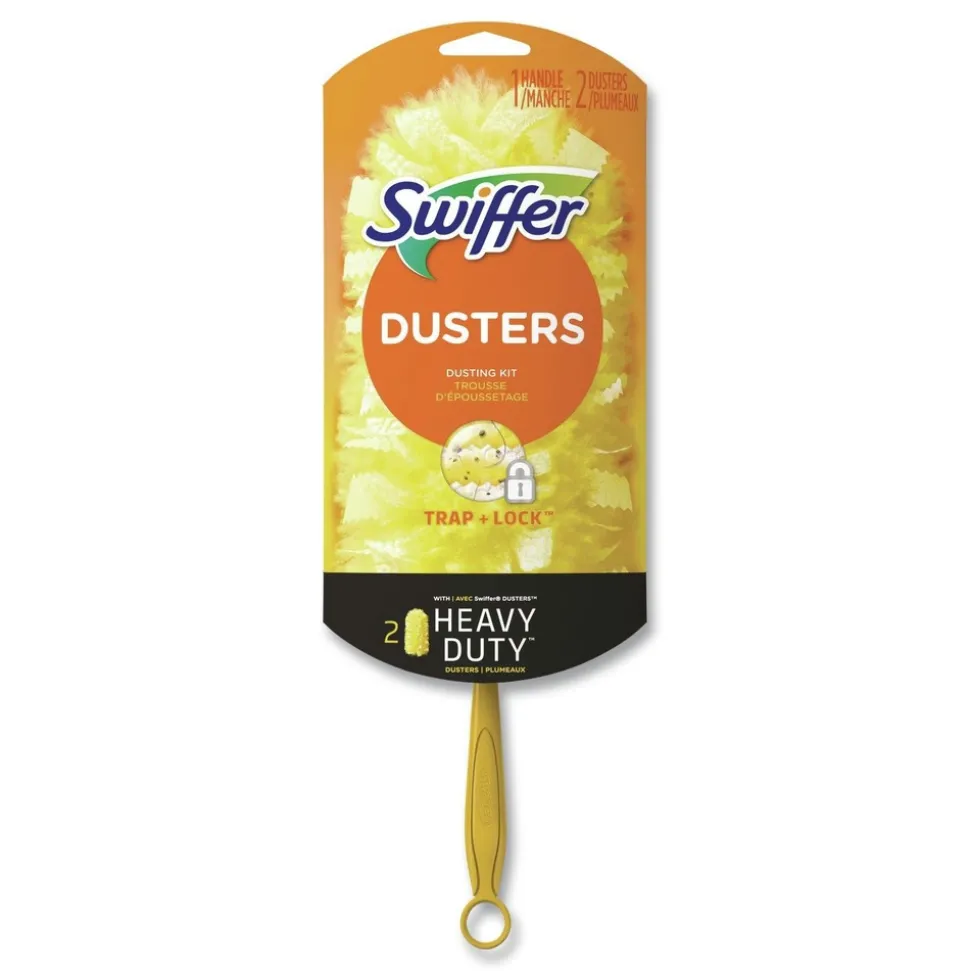 Swiffer 6 in. Handle Heavy Duty Dusters Starter Kit with Two Disposable Dusters (1-Kit)