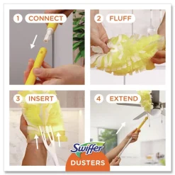 Swiffer 6 in. Handle Heavy Duty Dusters Starter Kit with Two Disposable Dusters (1-Kit)