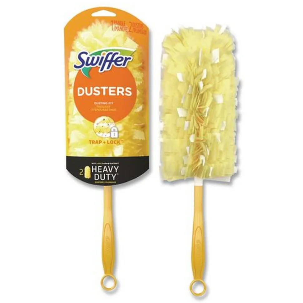 Swiffer 6 in. Handle Heavy Duty Dusters Starter Kit with Two Disposable Dusters (4/Carton)