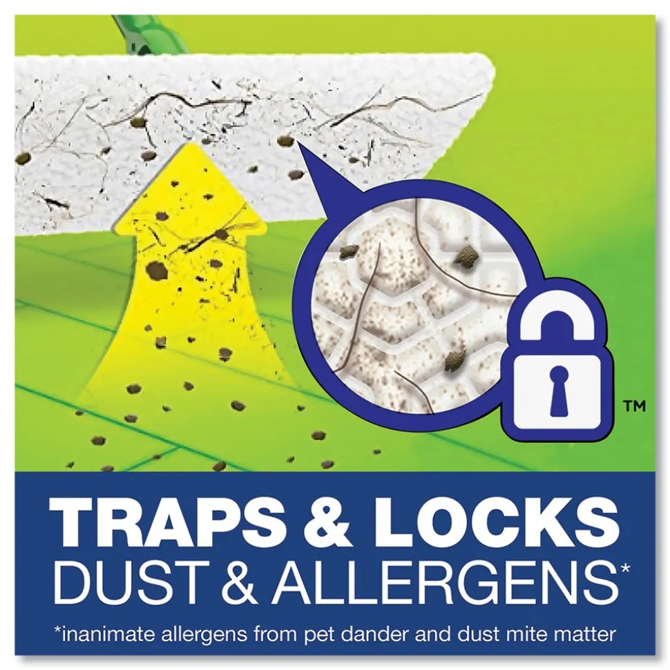 Swiffer 46 in. Sweeper Mop - Green/Silver/White (3/Carton)