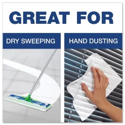 Swiffer 10-5/8 in. x 8 in. Dry Refill Cloths - White (32/Box, 6 Boxes/Carton)