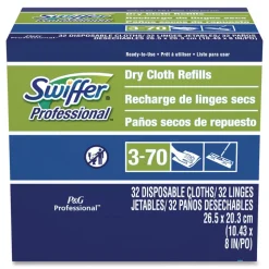 Swiffer 10-5/8 in. x 8 in. Dry Refill Cloths - White (32/Box)