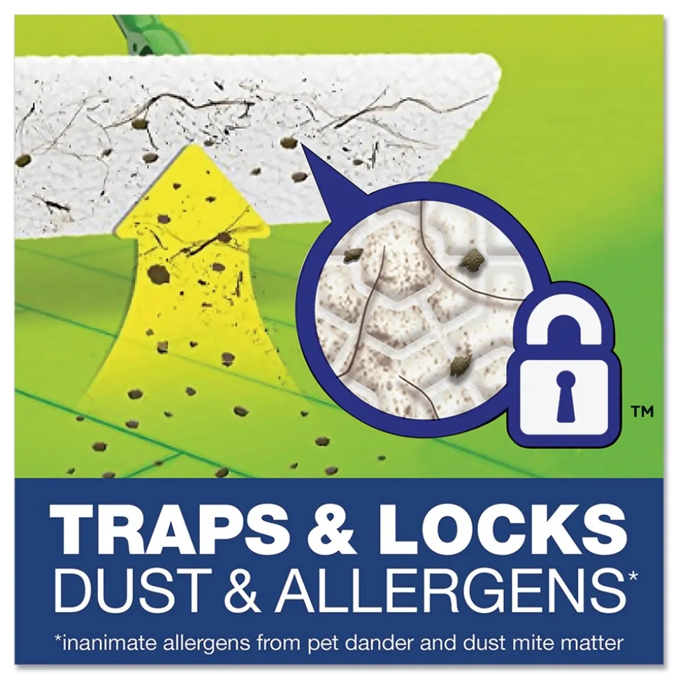 Swiffer 10-5/8 in. x 8 in. Dry Refill Cloths - White (32/Box)