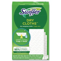 Swiffer 10.4 in. x 8 in. Dry Refill Cloths - White (156/Carton)