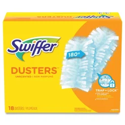 Swiffer 2 in. x 6 in. Dust Lock Fiber Refill Dusters - Light Blue (72/Carton)
