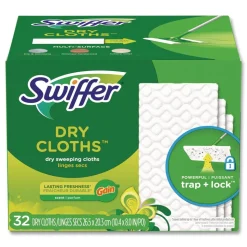 Swiffer 8 x 10.4 Dry Refill Cloths - White (4/Carton)