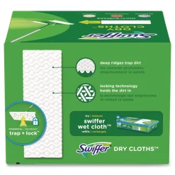 Swiffer 8 x 10.4 Dry Refill Cloths - White (4/Carton)